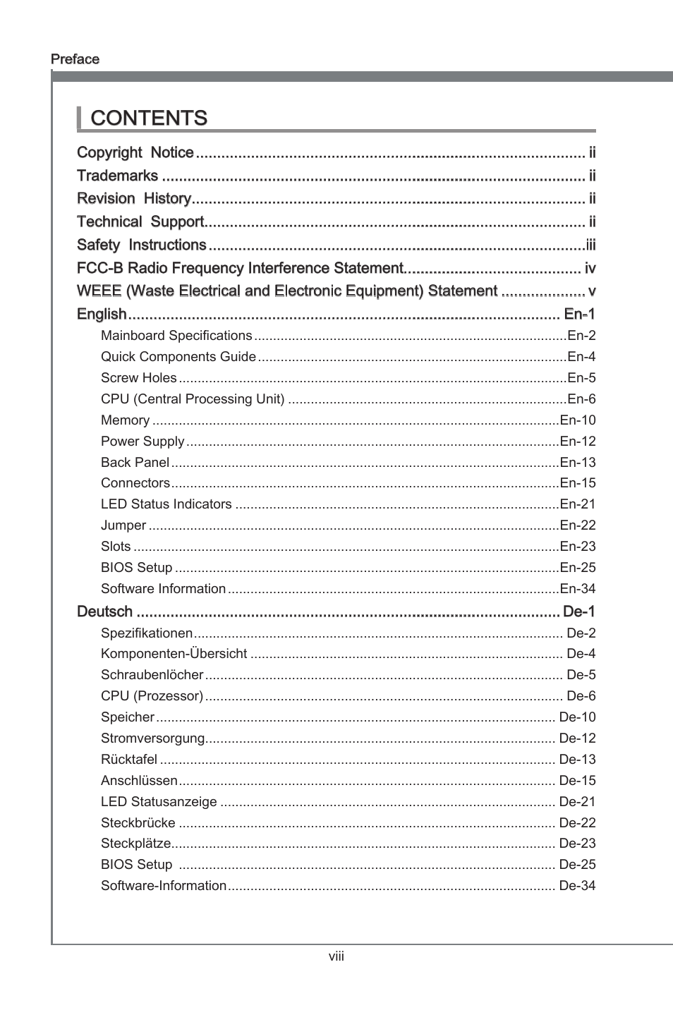 MSI P67A-G45 (B3) User Manual | Page 8 / 146