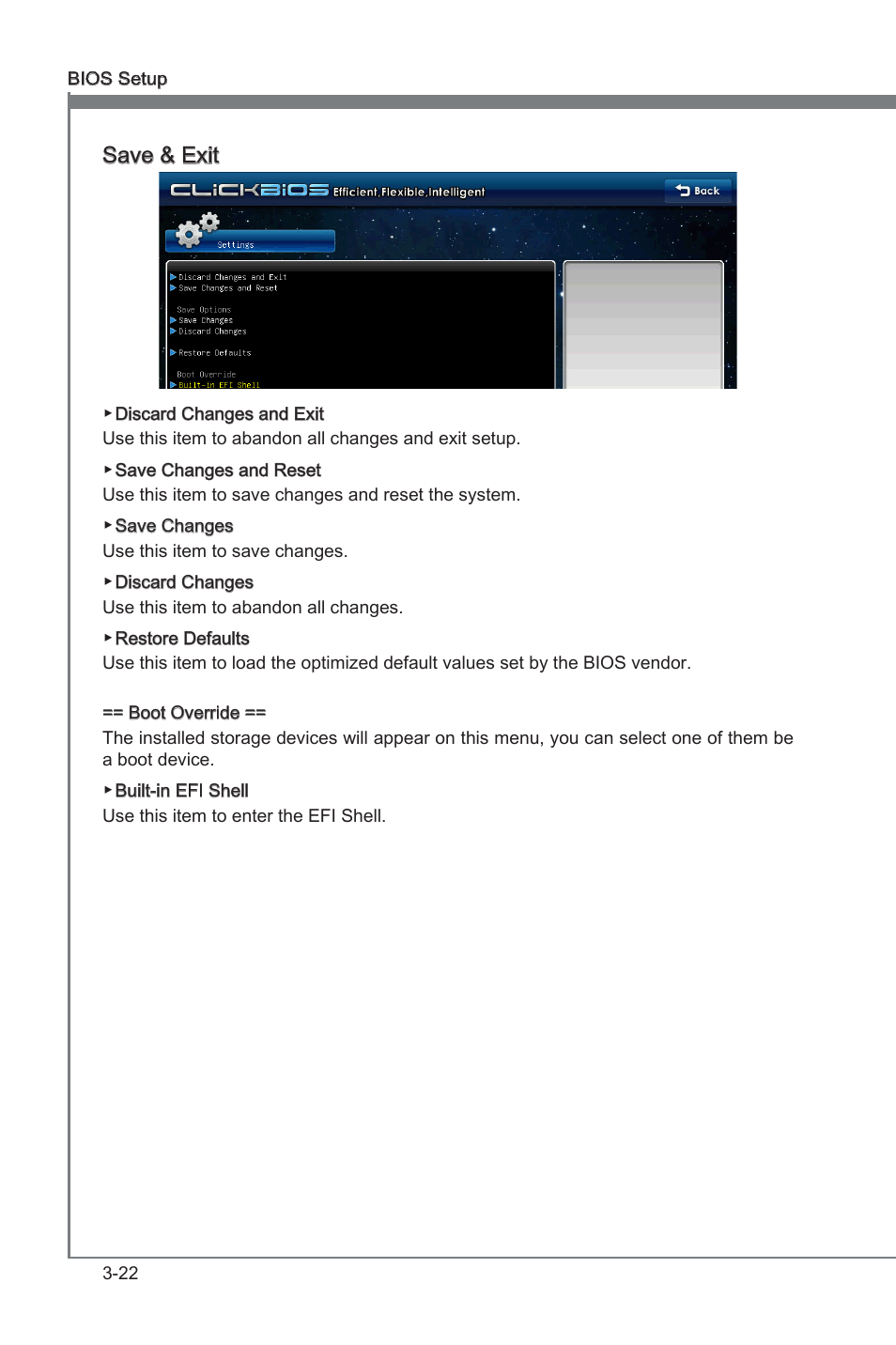 Chapter 3, Save & ext | MSI P67A-G43 (B3) User Manual | Page 60 / 80