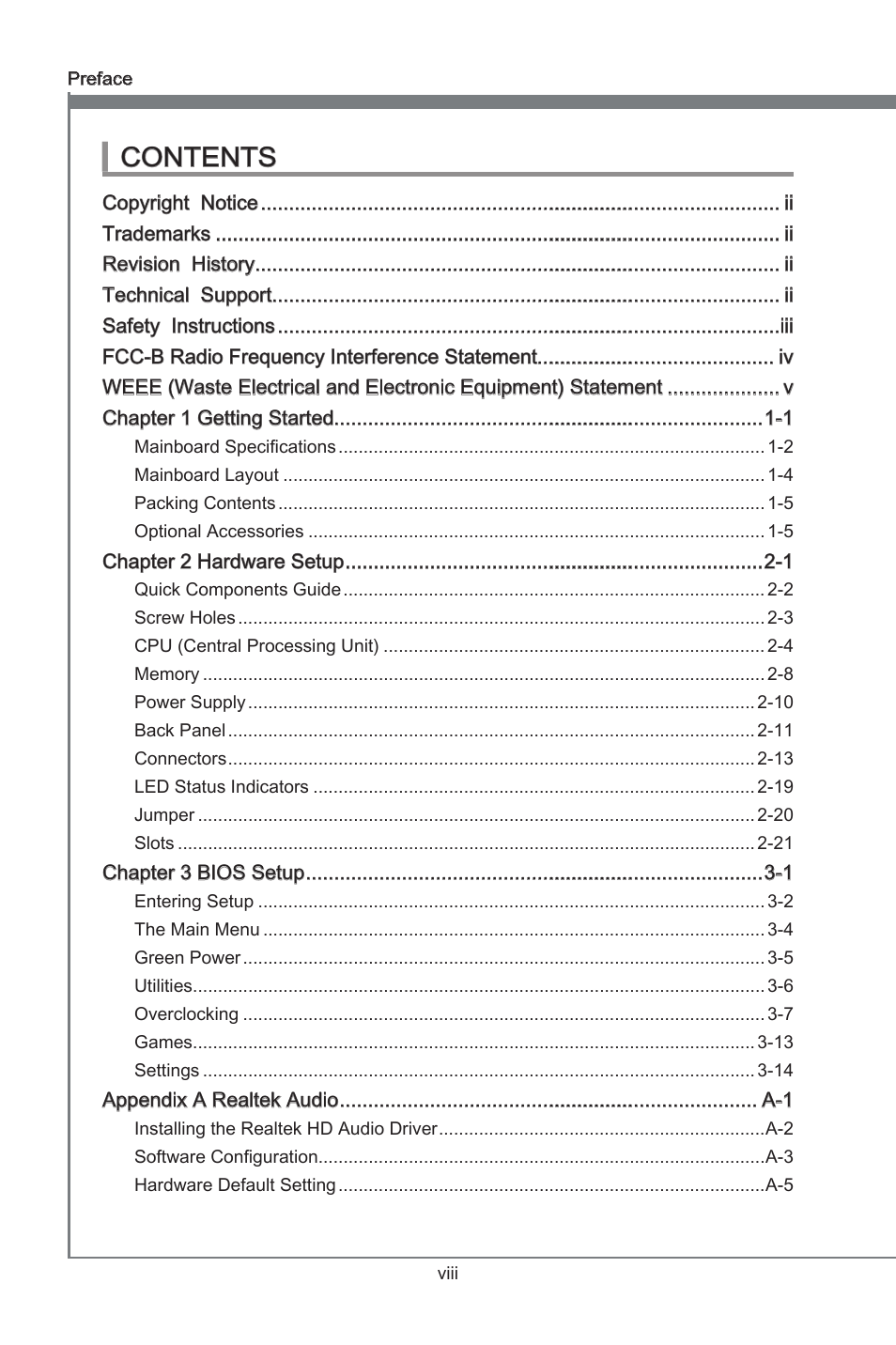 MSI P67A-G43 (B3) User Manual | Page 8 / 80