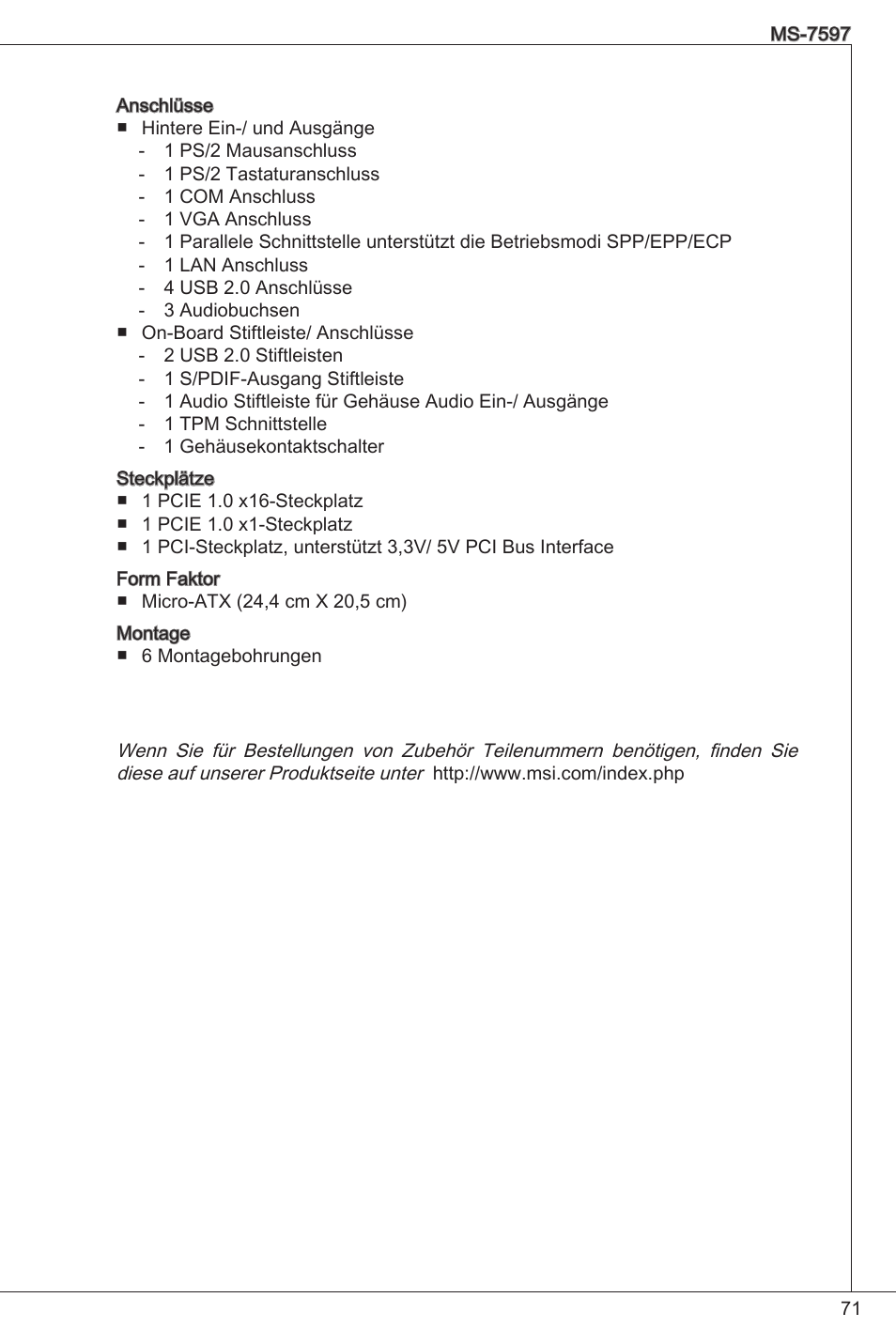 MSI NF725GM-P31 User Manual | Page 71 / 169