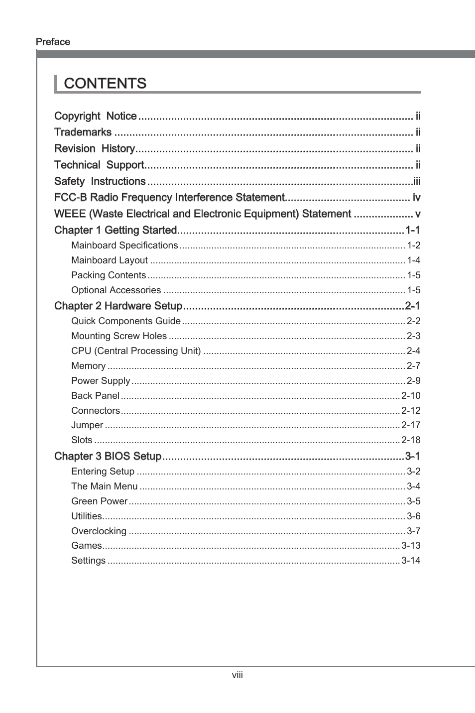 MSI H67A-G43 (B3) User Manual | Page 8 / 78