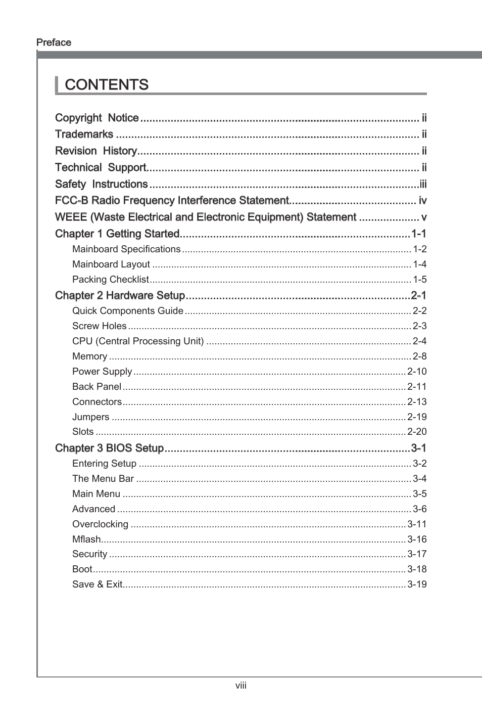 MSI H61M-E23 (B3) User Manual | Page 8 / 62