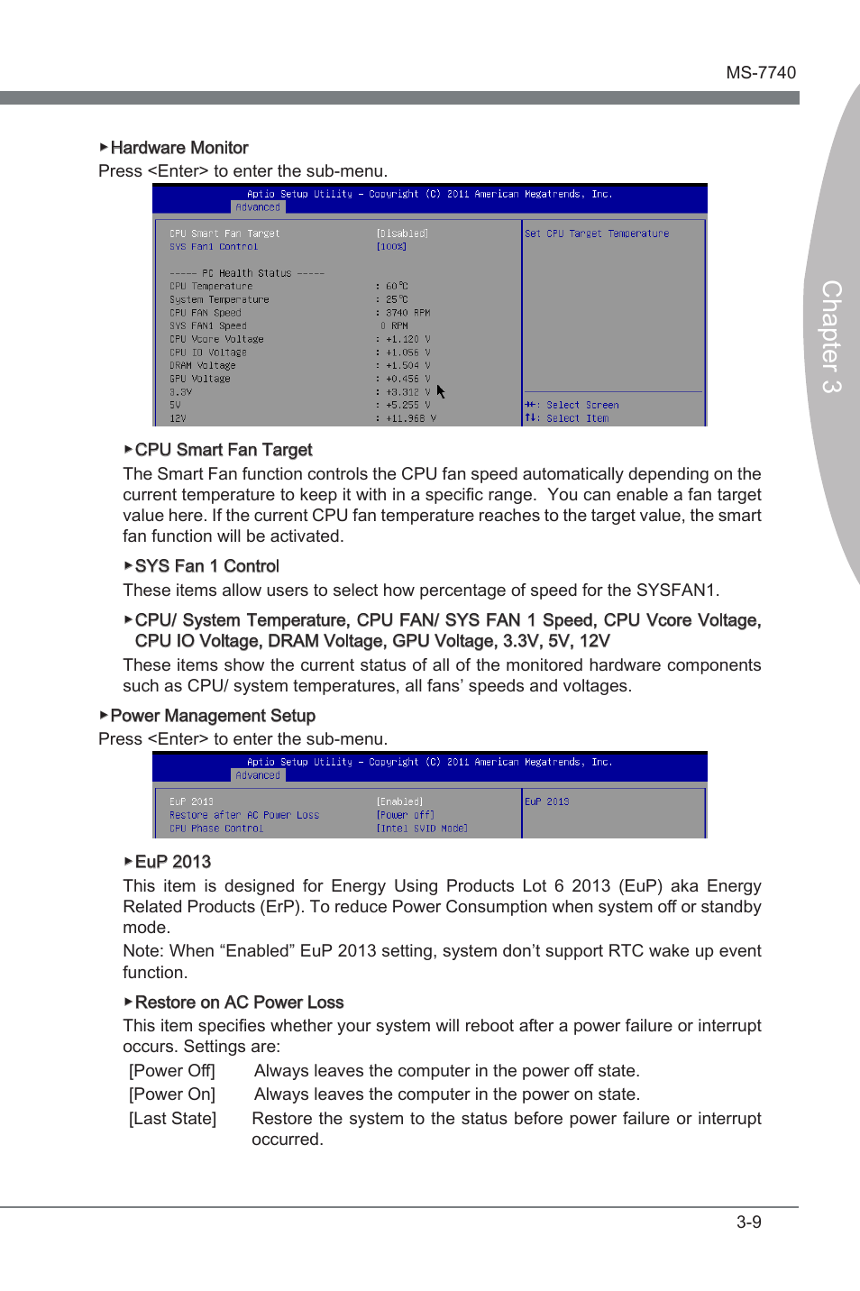 Chapter 3 | MSI H61MA-E35 (B3) User Manual | Page 41 / 58