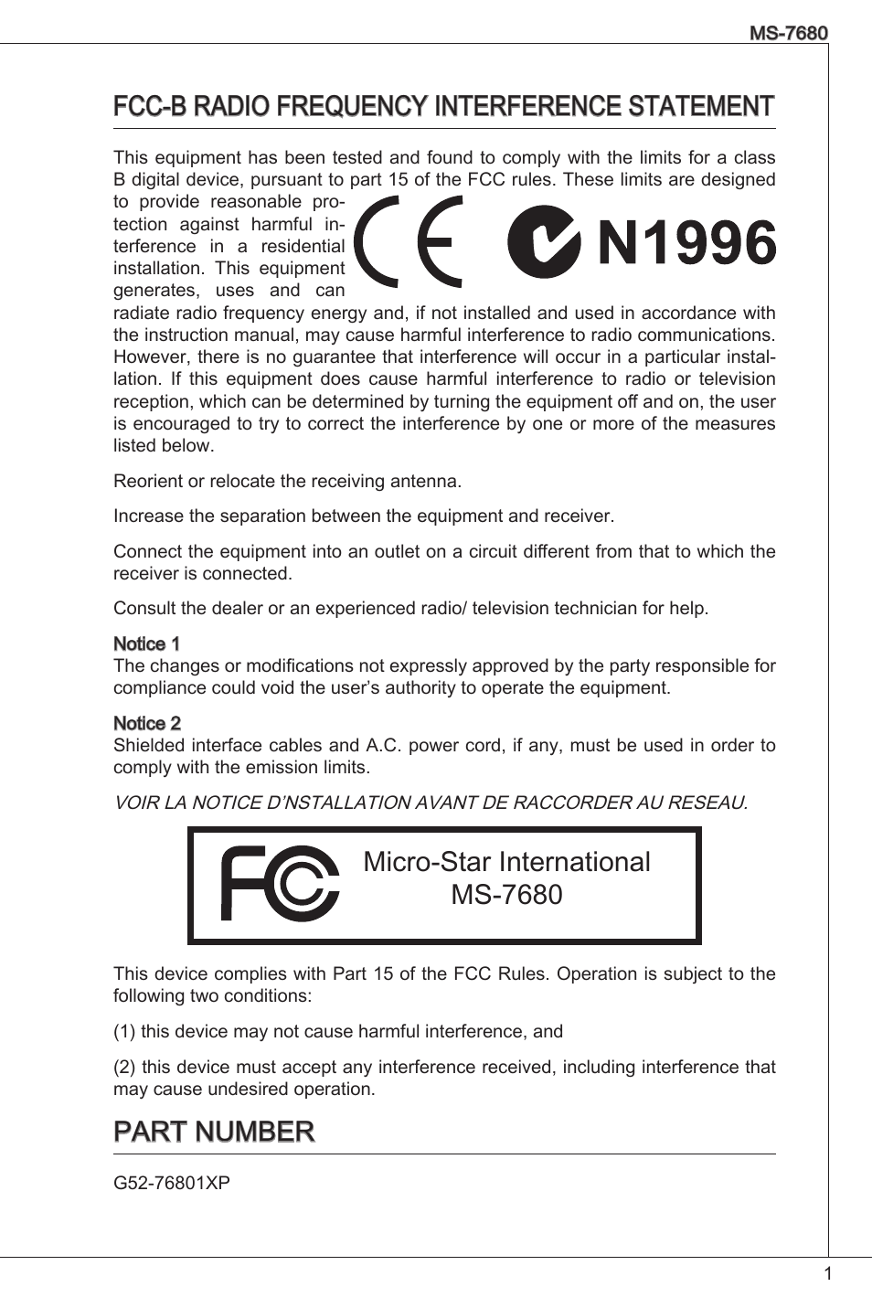 MSI H61M-P21 (B3) User Manual | 137 pages