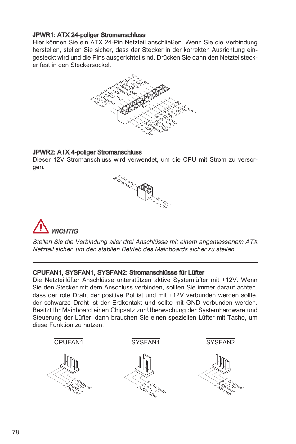 Cpufan sysfan, Sysfan2 | MSI H61M-E33/W8 User Manual | Page 78 / 171