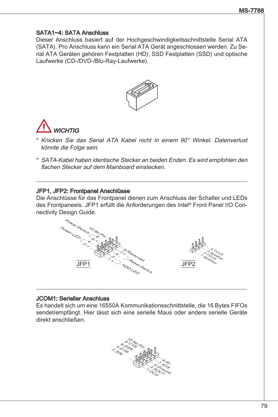 Front panel i/o con- nectivity design guide | MSI H61M-E33/W8 User Manual | Page 79 / 171