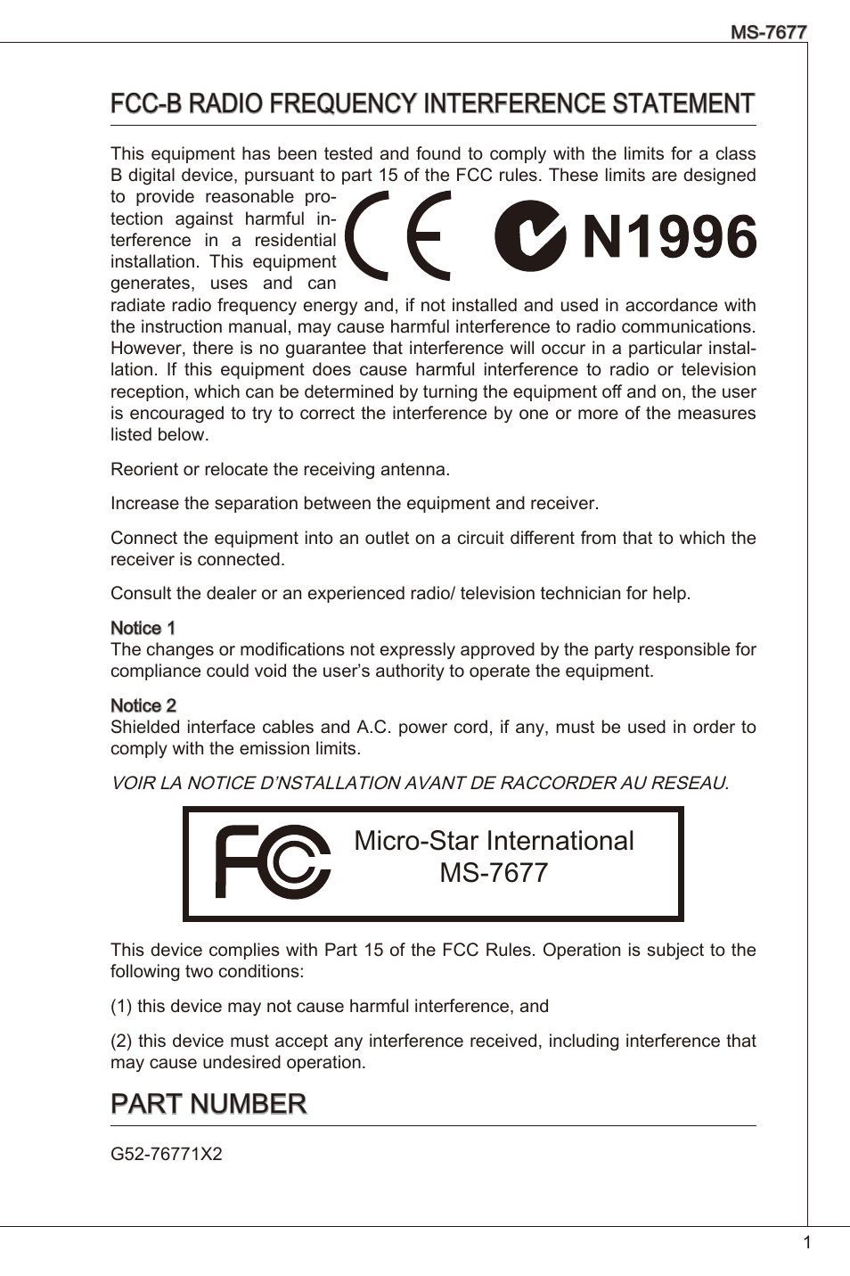 MSI H61I-E35 (B3) User Manual | 121 pages