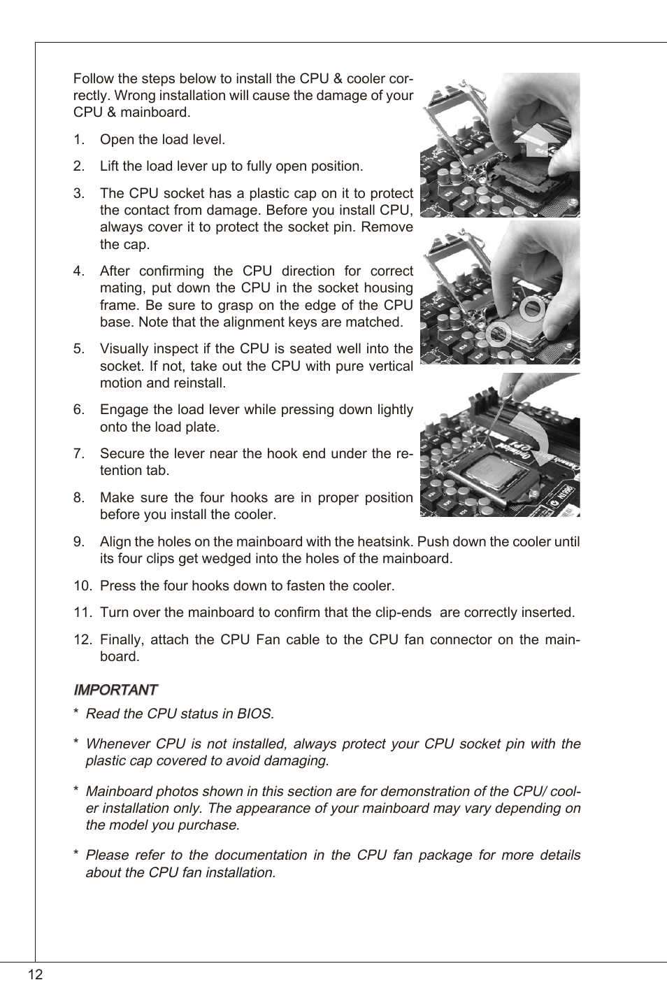 MSI H61I-E35 (B3) User Manual | Page 12 / 121
