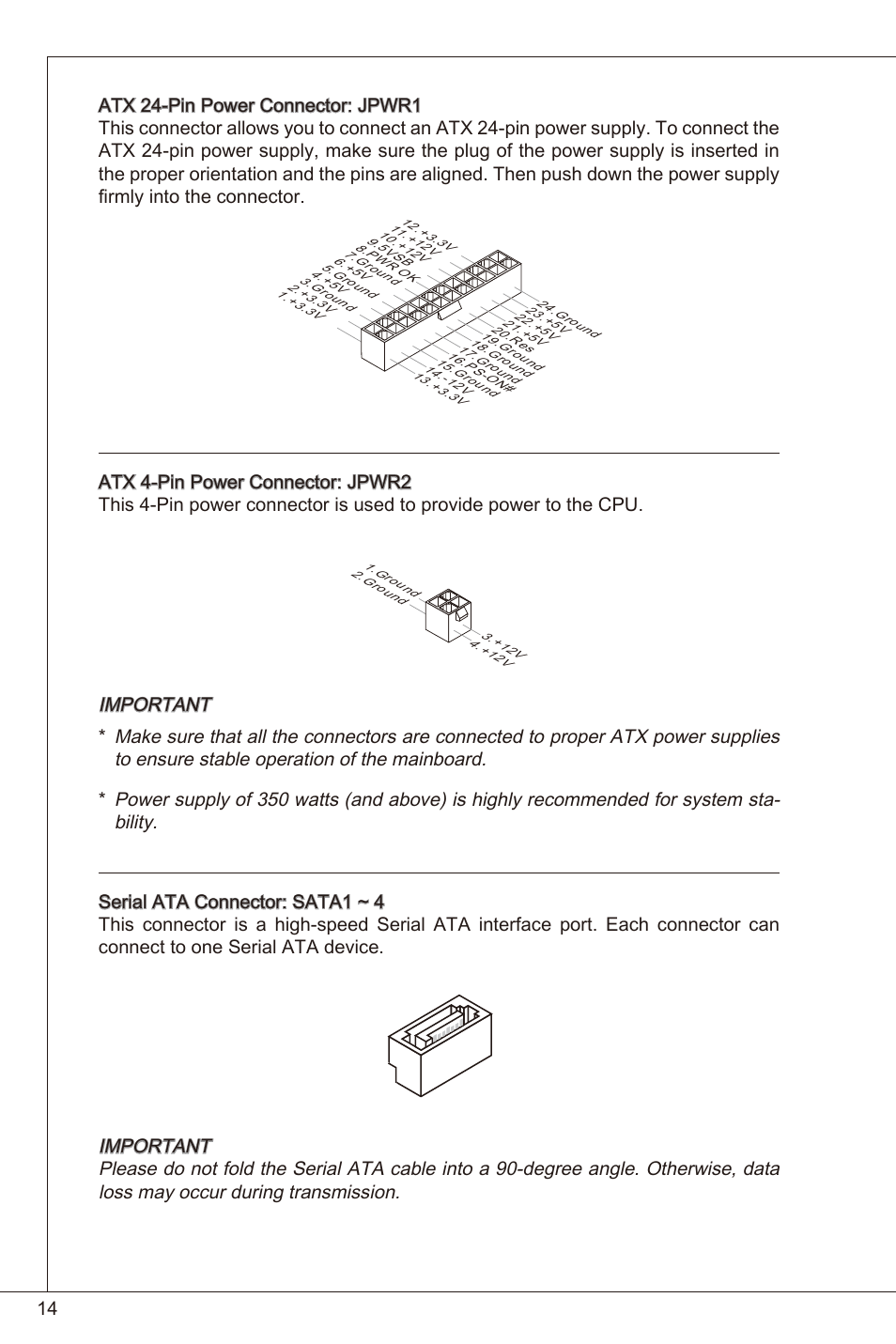 MSI H61I-E35 (B3) User Manual | Page 14 / 121