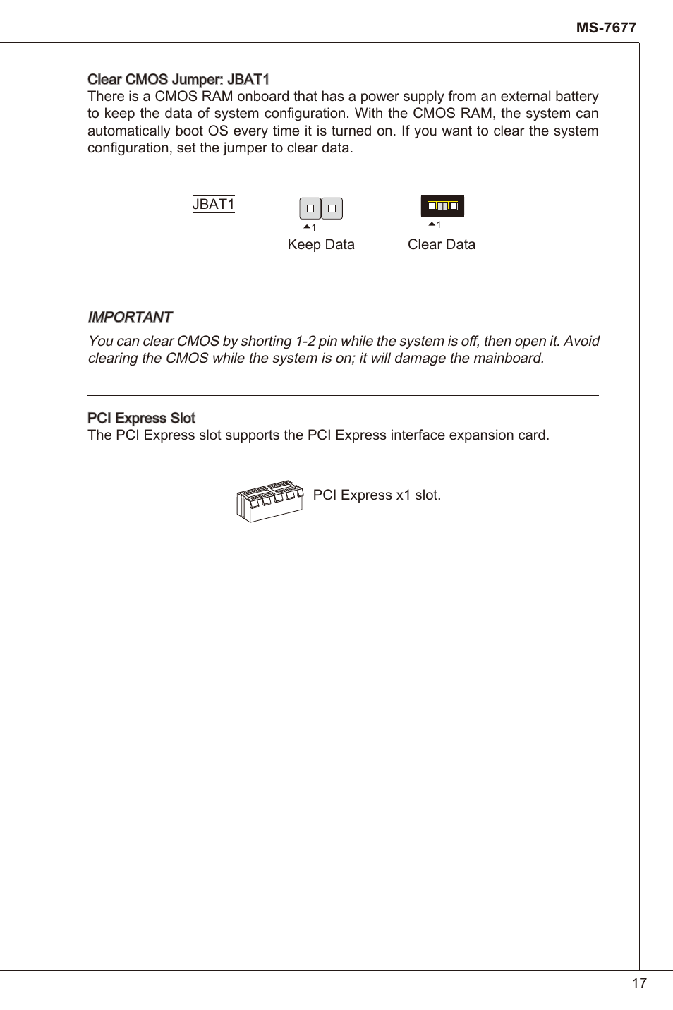 MSI H61I-E35 (B3) User Manual | Page 17 / 121