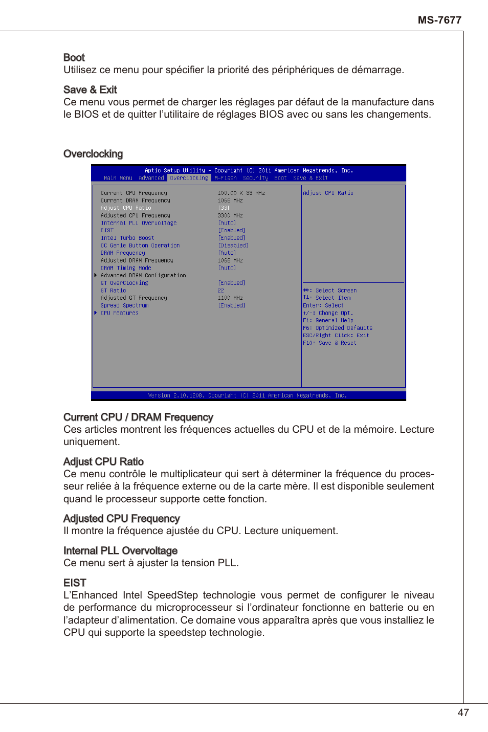MSI H61I-E35 (B3) User Manual | Page 47 / 121
