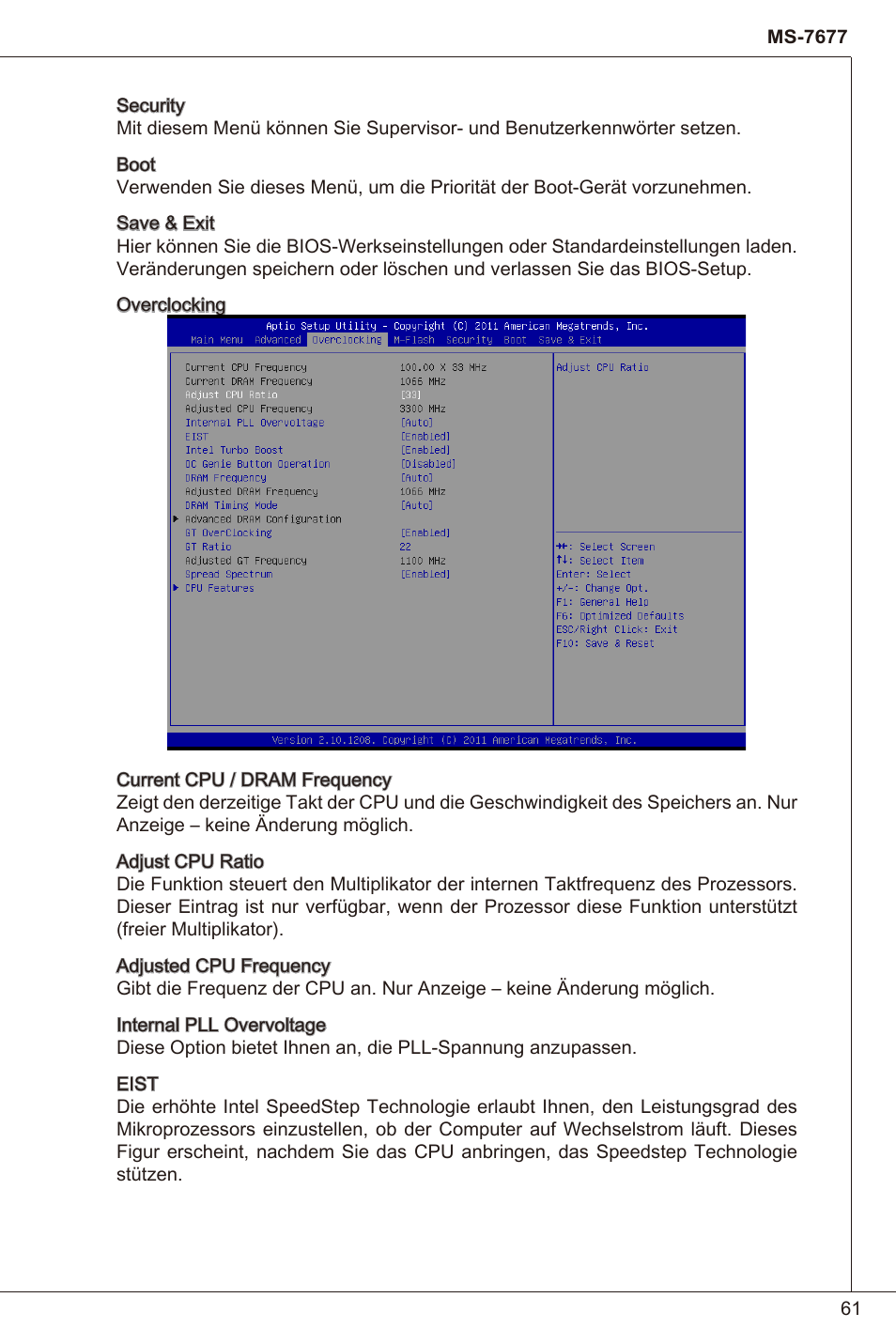 MSI H61I-E35 (B3) User Manual | Page 61 / 121