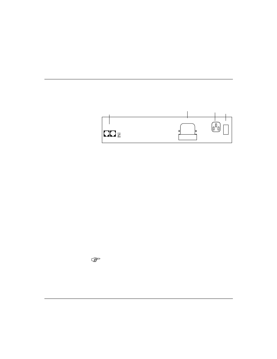 Rear panel displays, Port connections, Supersmart user’s guide hardware description 2-9 | Figure 2.3 the supersmart rear panel, Flexbus 1500, Bus in, Bus out | Accton Technology SUPERSMART ETHERHUB-16SE User Manual | Page 20 / 47