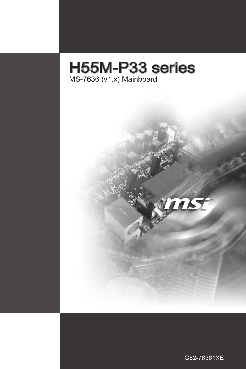 MSI H55M-P33 User Manual | 88 pages