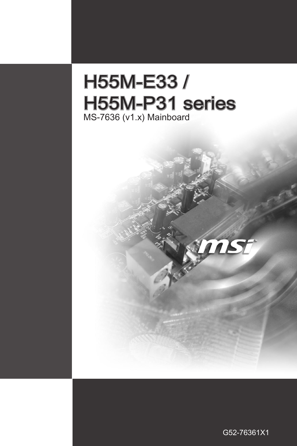 MSI H55M-E33 User Manual | 90 pages