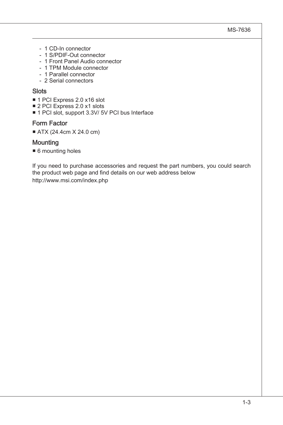 MSI H55M-E33 User Manual | Page 13 / 90