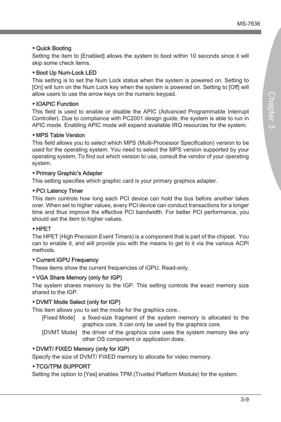 Chapter 3 | MSI H55M-E21 User Manual | Page 45 / 68
