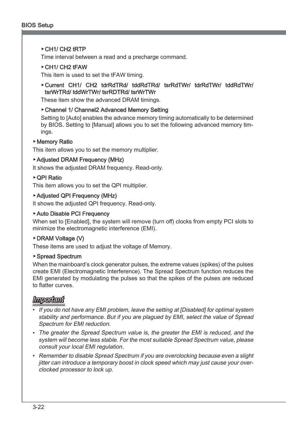 Chapter 3, Important | MSI H55M-E21 User Manual | Page 58 / 68