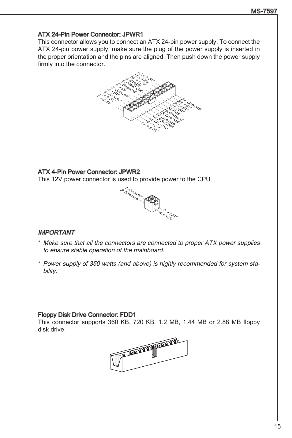 MSI GF615M-P31 User Manual | Page 15 / 153