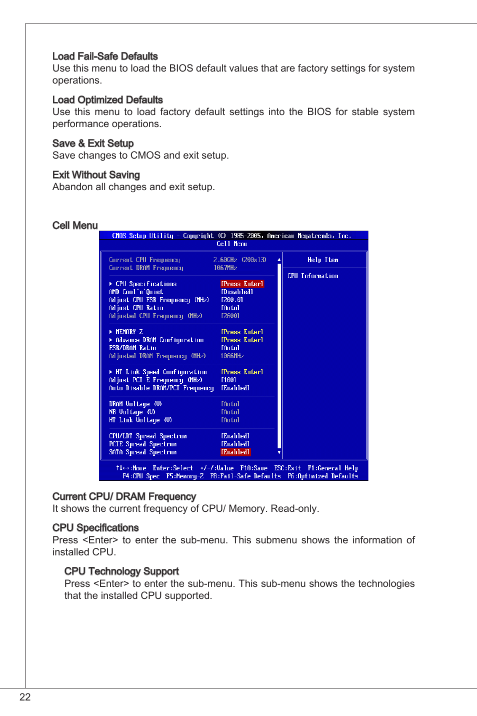 MSI GF615M-P31 User Manual | Page 22 / 153