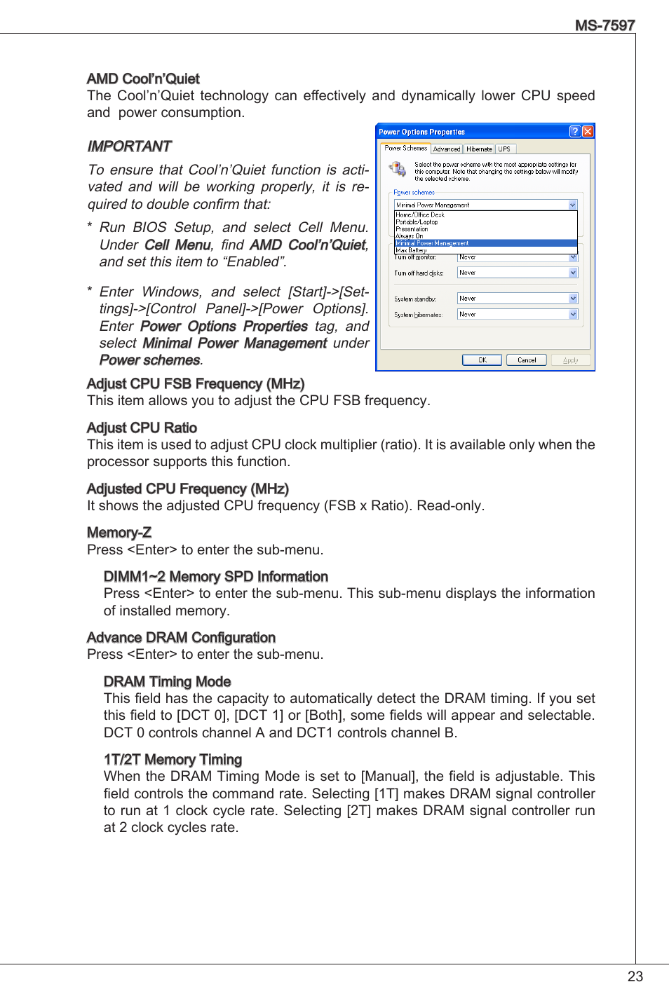 MSI GF615M-P31 User Manual | Page 23 / 153