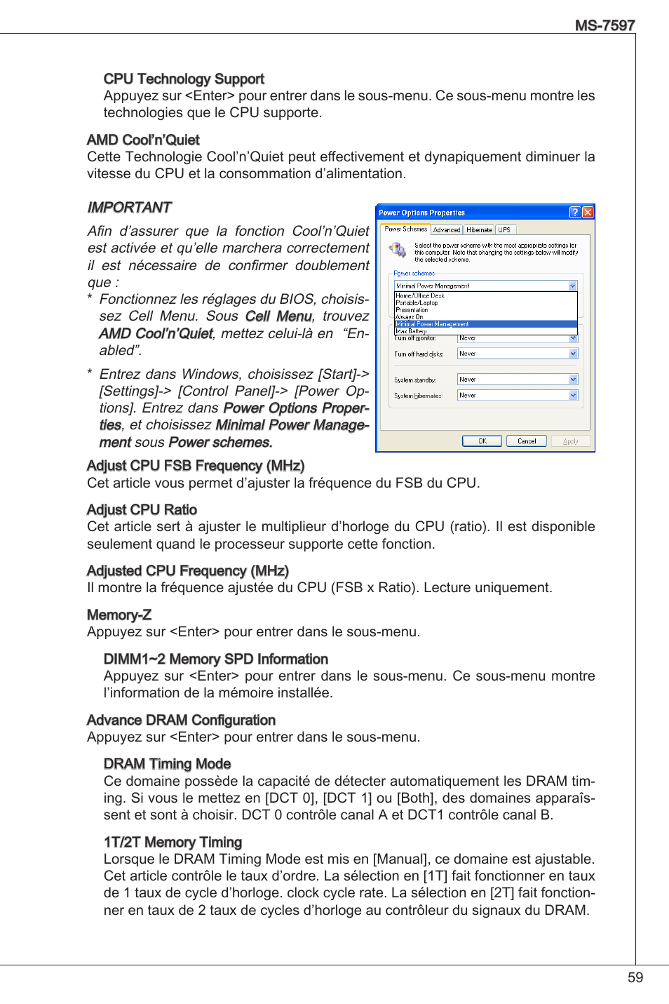 MSI GF615M-P31 User Manual | Page 59 / 153