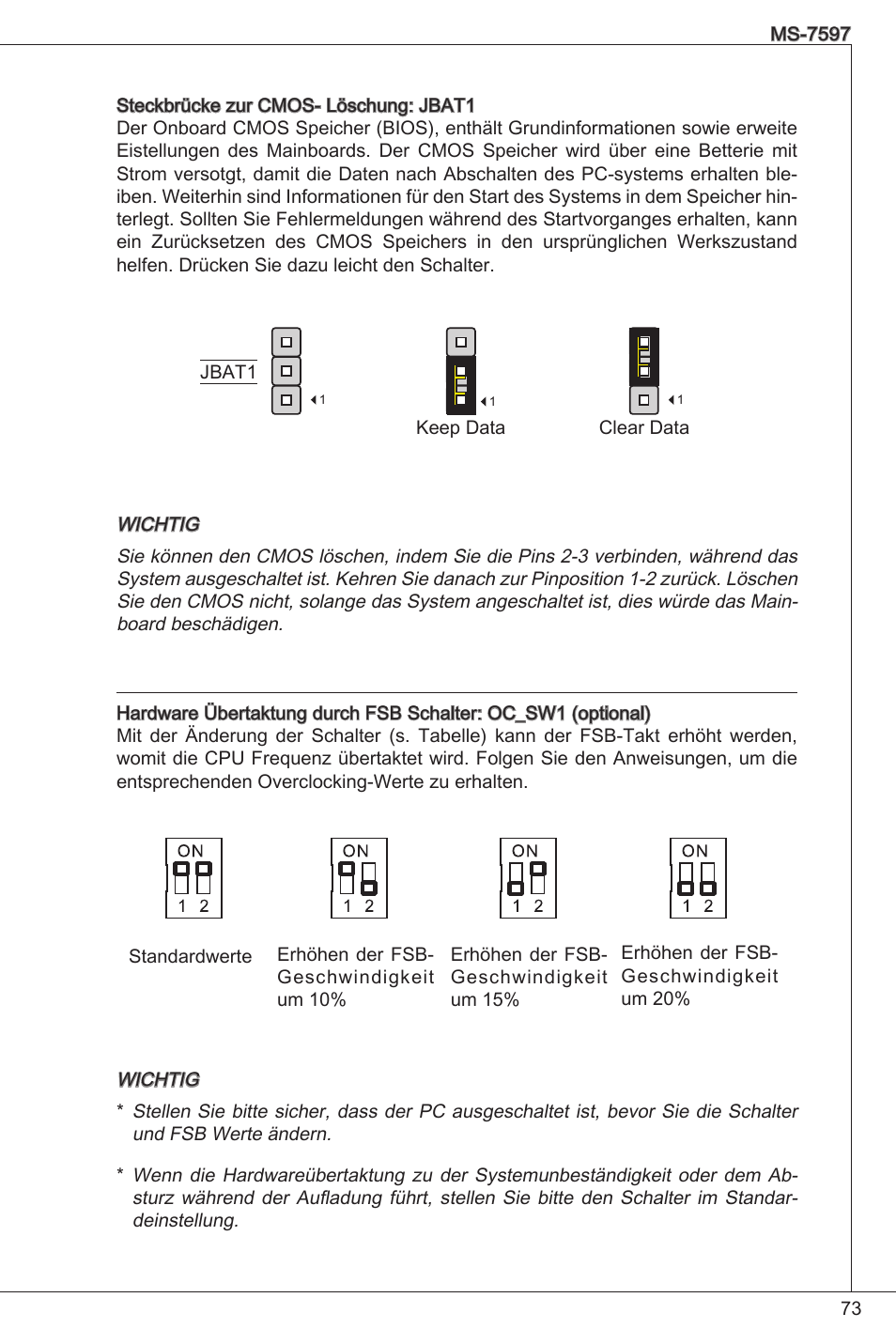 MSI GF615M-P31 User Manual | Page 73 / 153