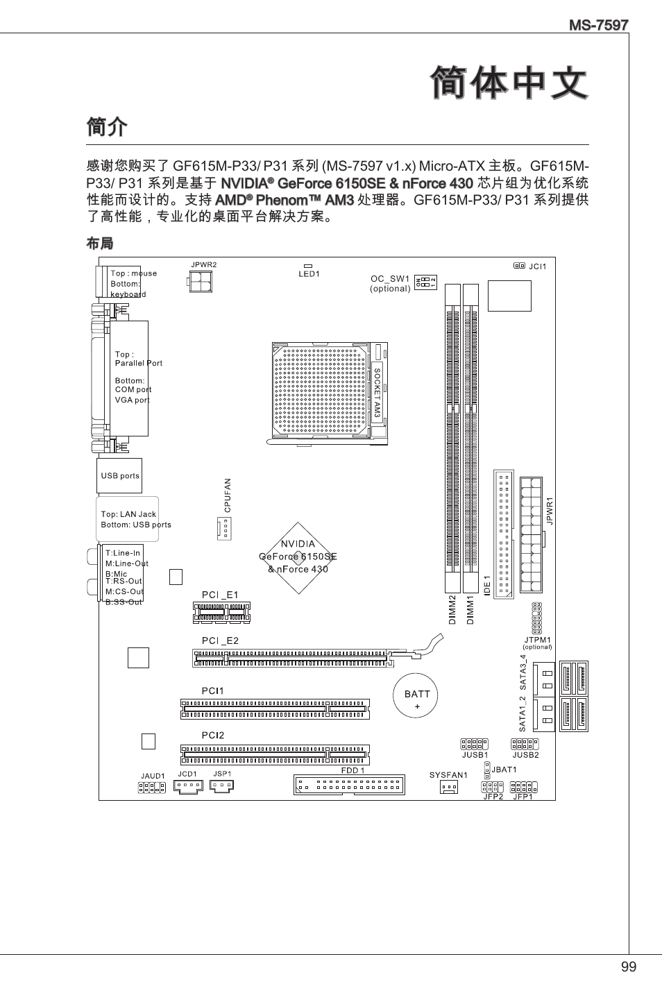 简体中文 | MSI GF615M-P31 User Manual | Page 99 / 153