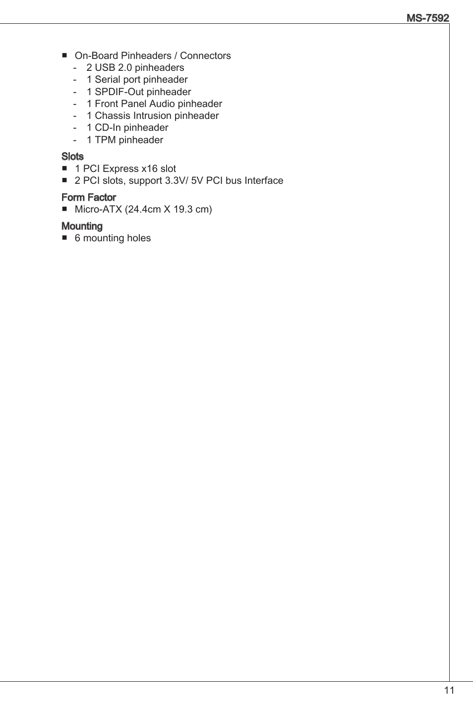 MSI G41M4-F User Manual | Page 11 / 153