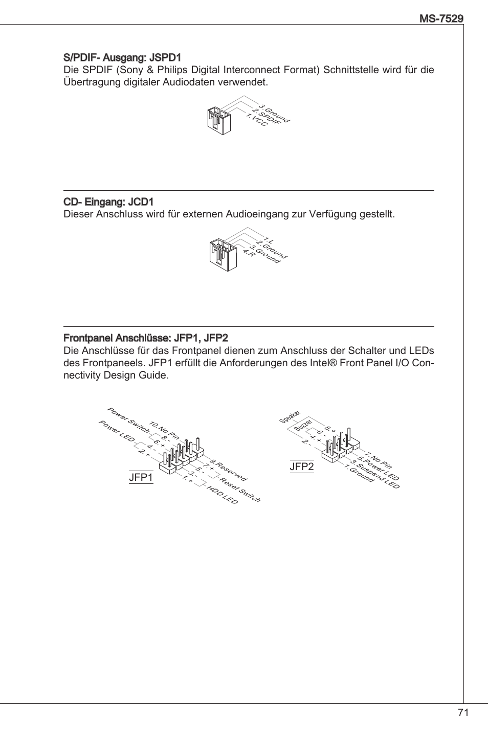 Jfp2 | MSI G31TM-P21 User Manual | Page 71 / 153