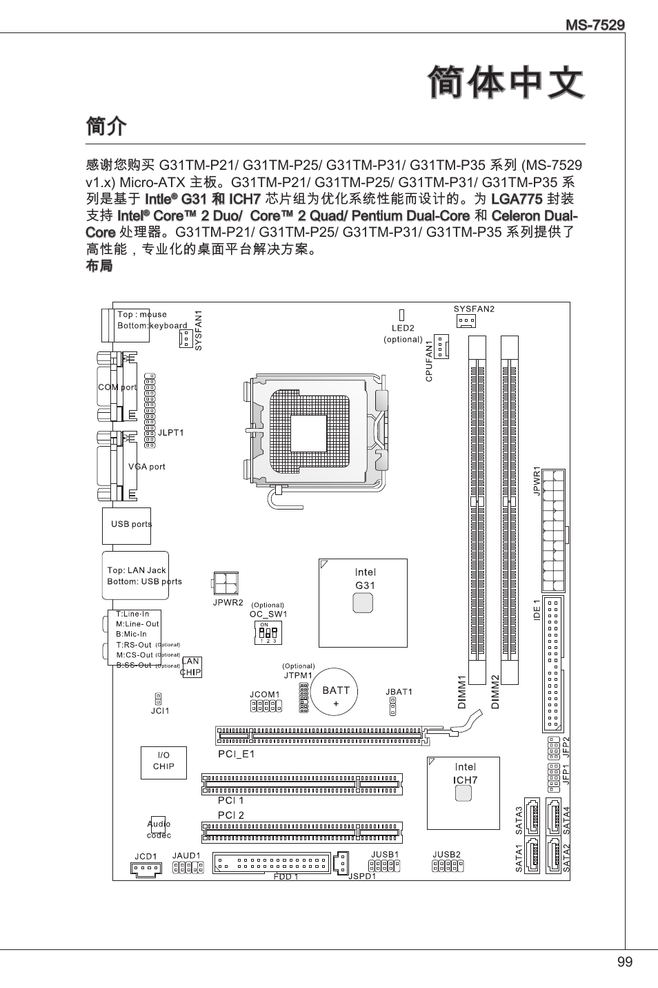 简体中文 | MSI G31TM-P21 User Manual | Page 99 / 153