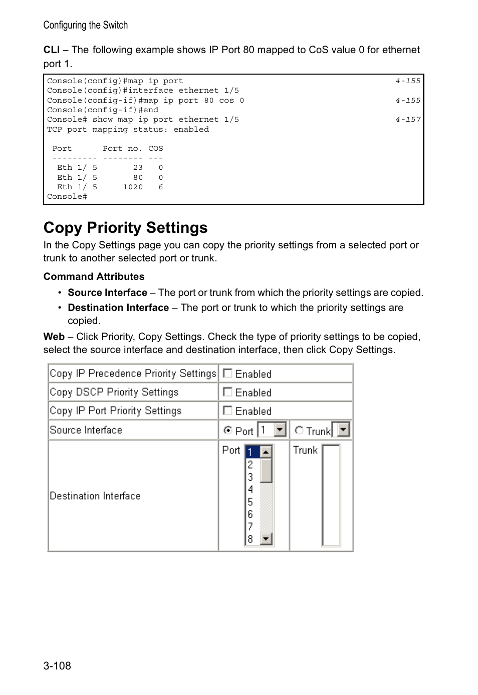 Copy priority settings | Accton Technology VS4512DC User Manual | Page 138 / 334
