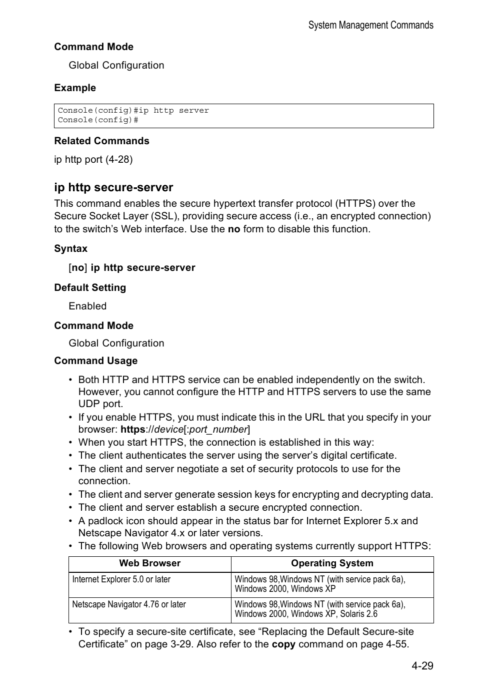 Ip http secure-server | Accton Technology VS4512DC User Manual | Page 175 / 334