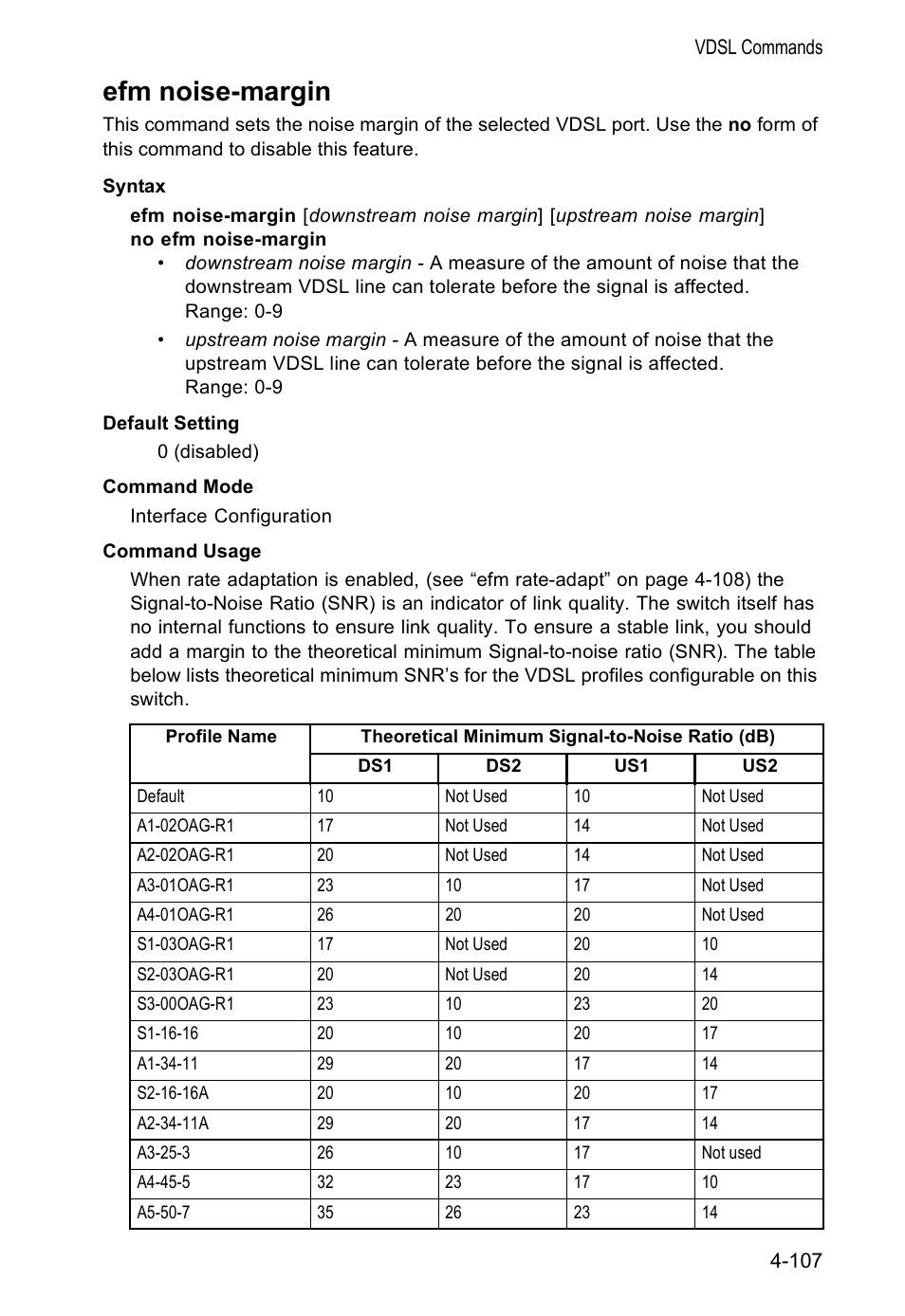 Efm noise-margin | Accton Technology VS4512DC User Manual | Page 253 / 334