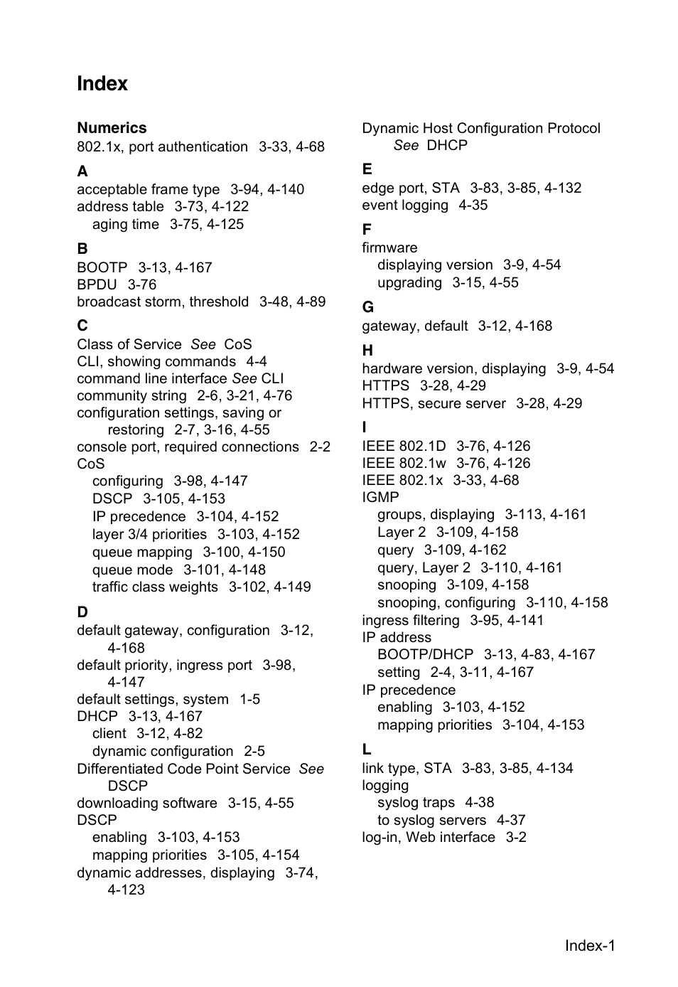 Index | Accton Technology VS4512DC User Manual | Page 329 / 334