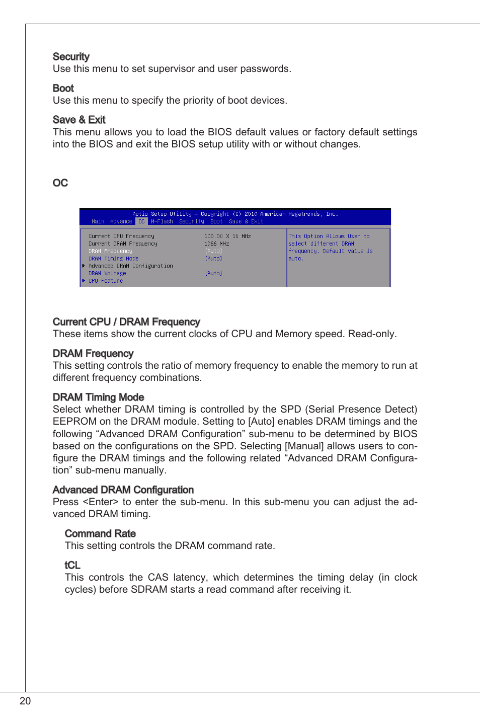 MSI E350IS-E45 User Manual | Page 20 / 121