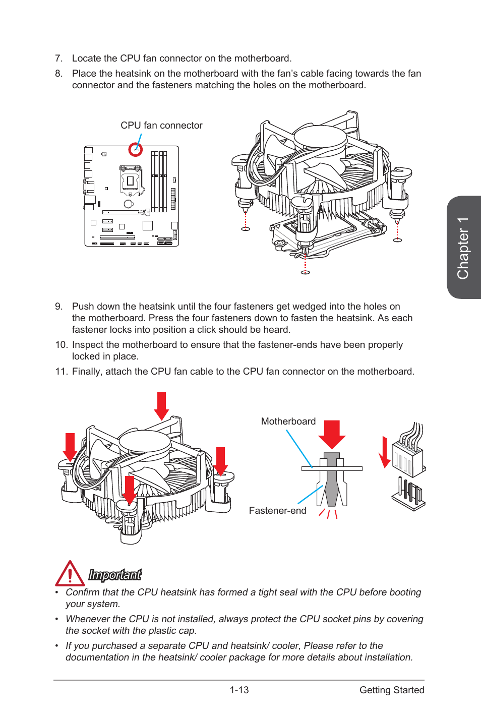 Chapter 1, Important | MSI CSM-B85M-E45 User Manual | Page 27 / 84