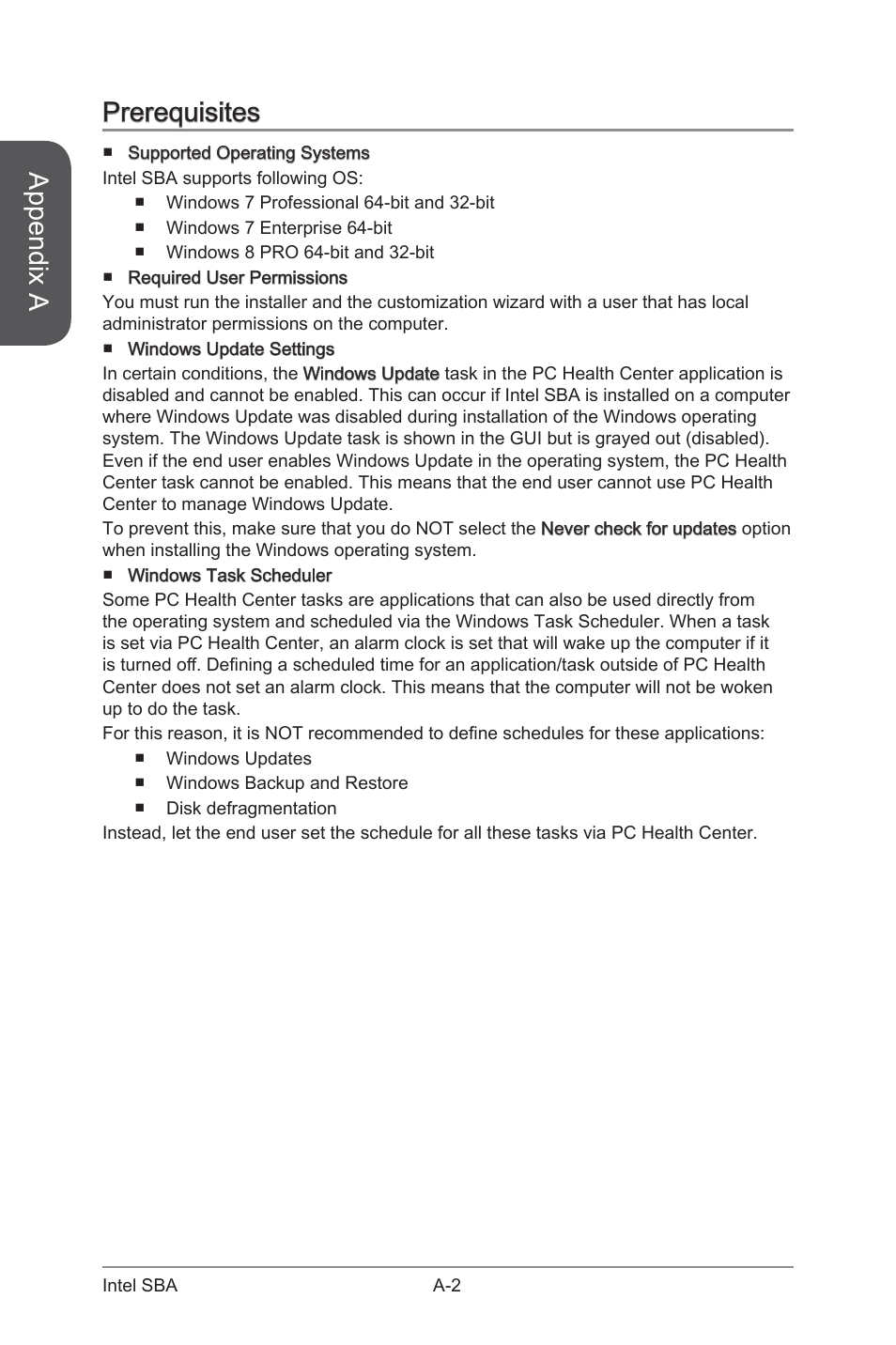 Prerequisites, Appendix a | MSI CSM-B85M-E45 User Manual | Page 82 / 84