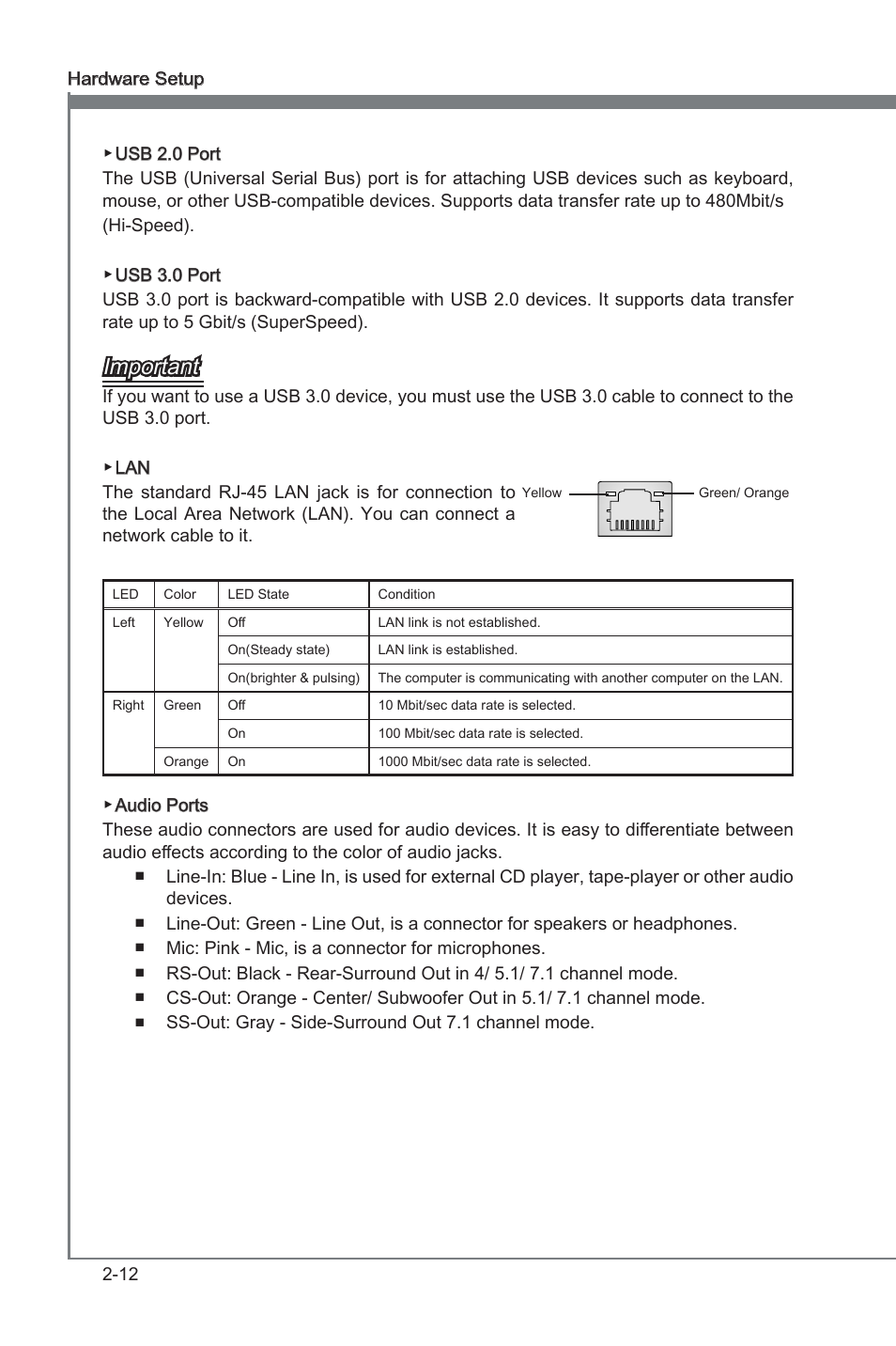 Chapter 2, Important | MSI Big Bang-Marshal (B3) Manual User Manual | Page 28 / 102