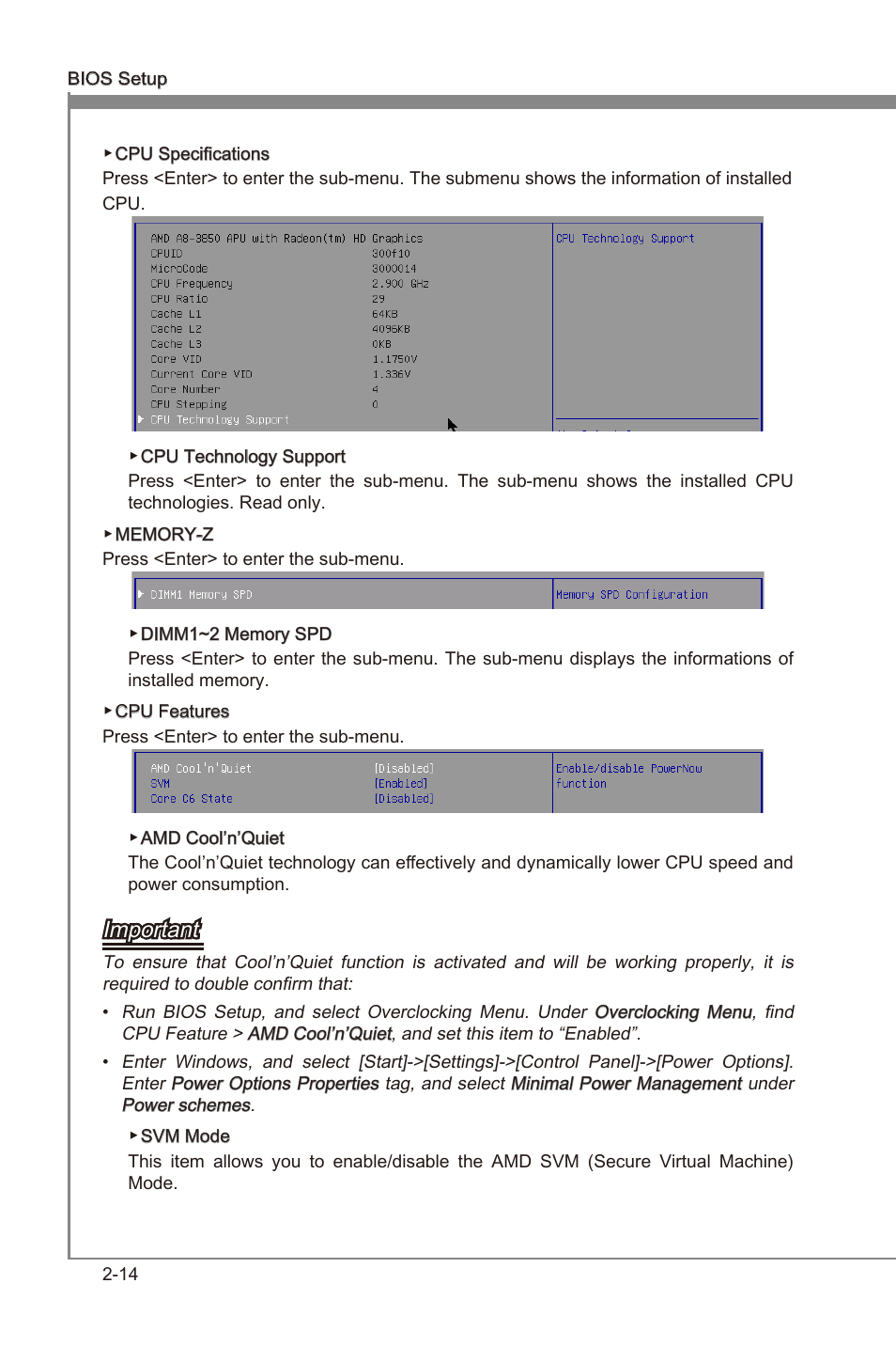 Chapter 3, Important | MSI A55M-P35 User Manual | Page 50 / 72