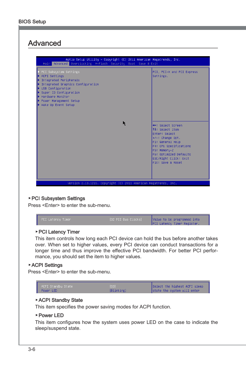 Advanced, Advanced -6, Chapter 3 | Chapter 3 advanced | MSI A75A-G35 Manual User Manual | Page 42 / 72