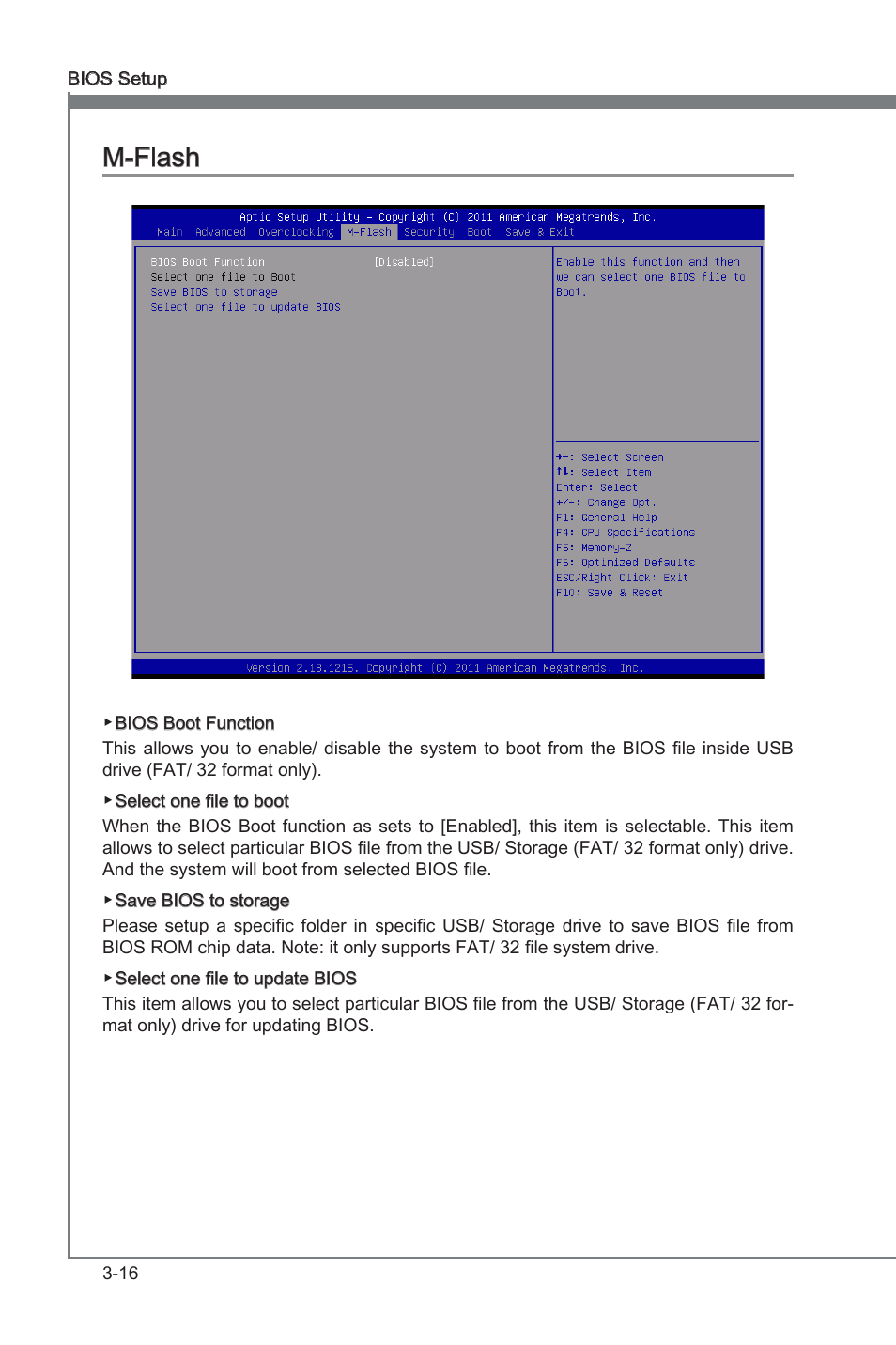 M-flash, M-flash -16, Chapter 3 | Chapter 3 m-flash | MSI A75A-G35 Manual User Manual | Page 52 / 72