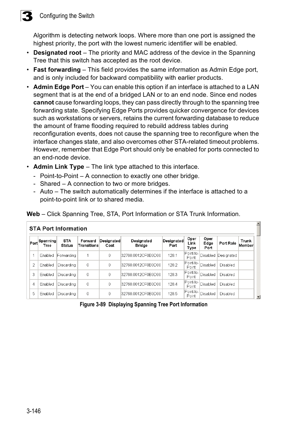 Accton Technology Edge-corE Fast Ethernet Switch ES3528M-SFP User Manual | Page 196 / 644