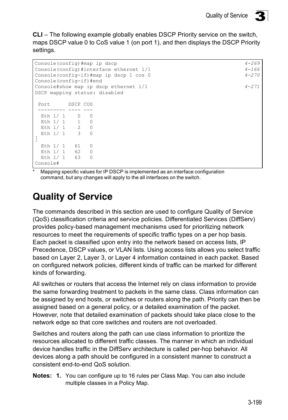 Quality of service | Accton Technology Edge-corE Fast Ethernet Switch ES3528M-SFP User Manual | Page 249 / 644