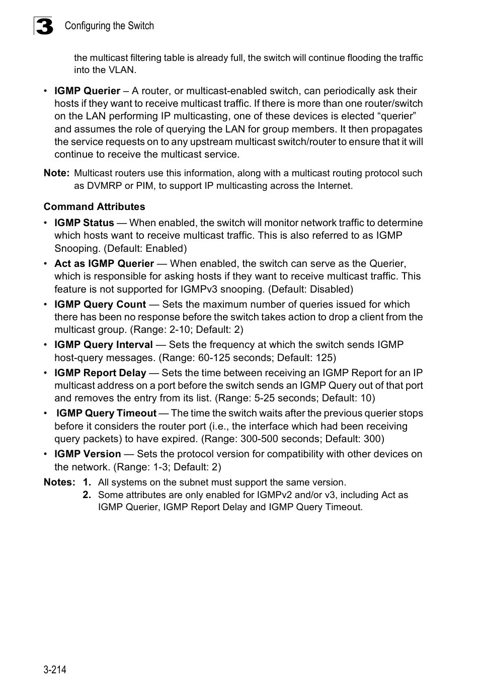 Accton Technology Edge-corE Fast Ethernet Switch ES3528M-SFP User Manual | Page 264 / 644
