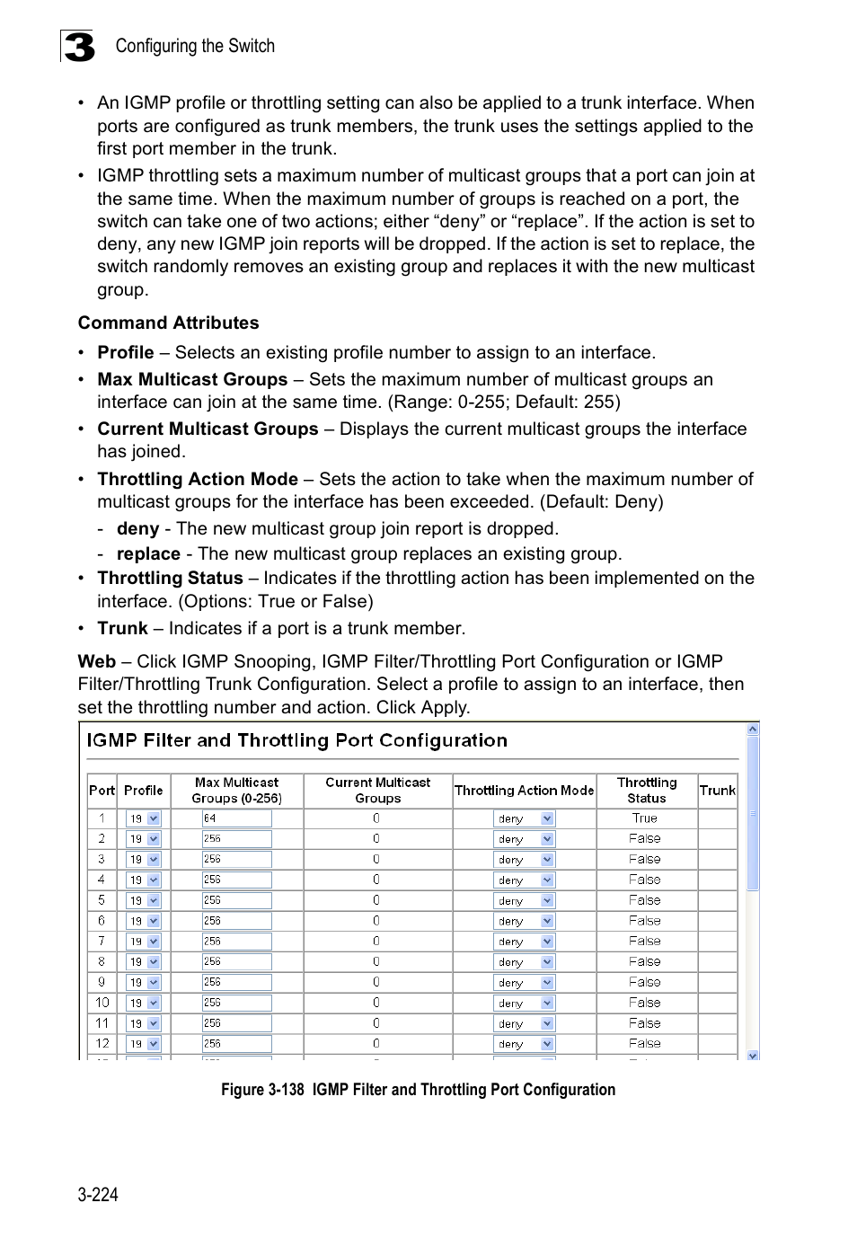 Accton Technology Edge-corE Fast Ethernet Switch ES3528M-SFP User Manual | Page 274 / 644