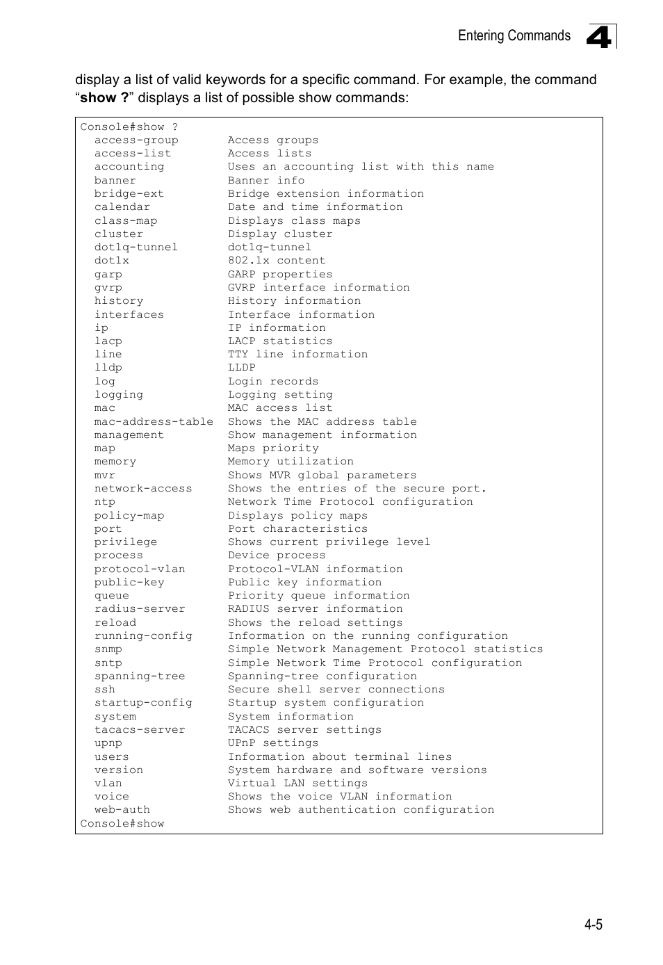 Accton Technology Edge-corE Fast Ethernet Switch ES3528M-SFP User Manual | Page 301 / 644