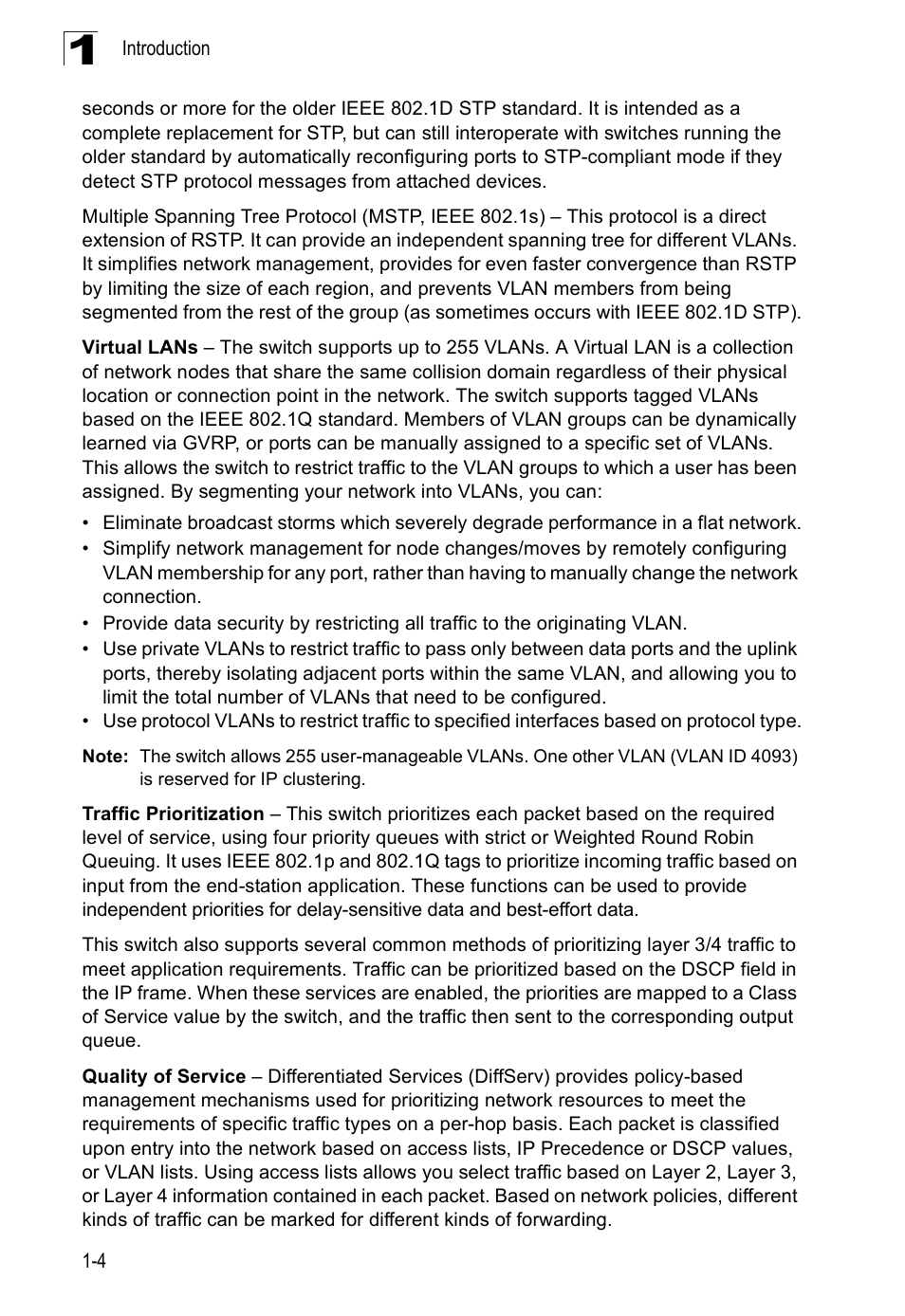 Accton Technology Edge-corE Fast Ethernet Switch ES3528M-SFP User Manual | Page 36 / 644