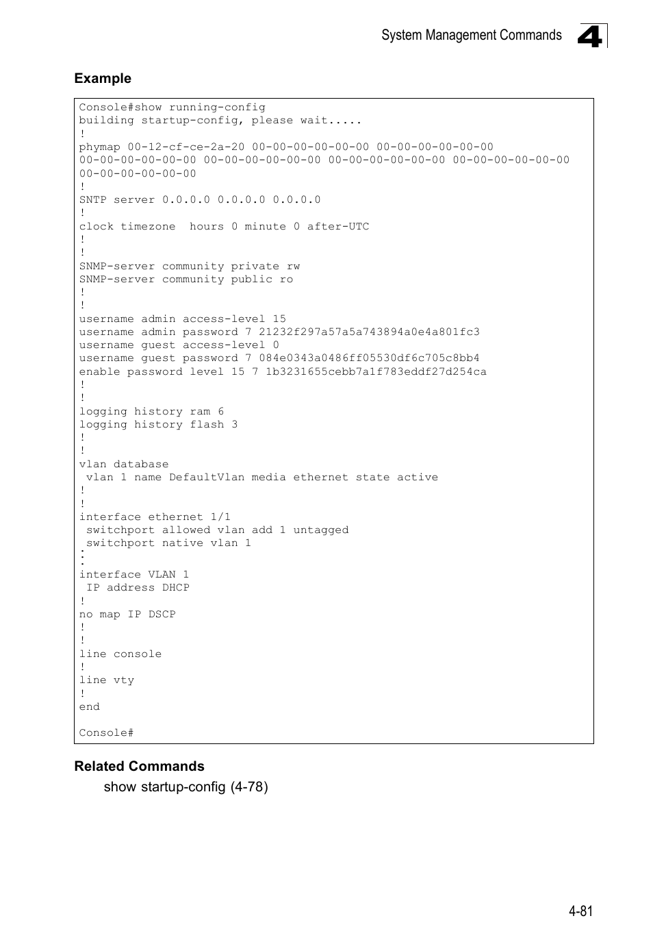 Accton Technology Edge-corE Fast Ethernet Switch ES3528M-SFP User Manual | Page 377 / 644