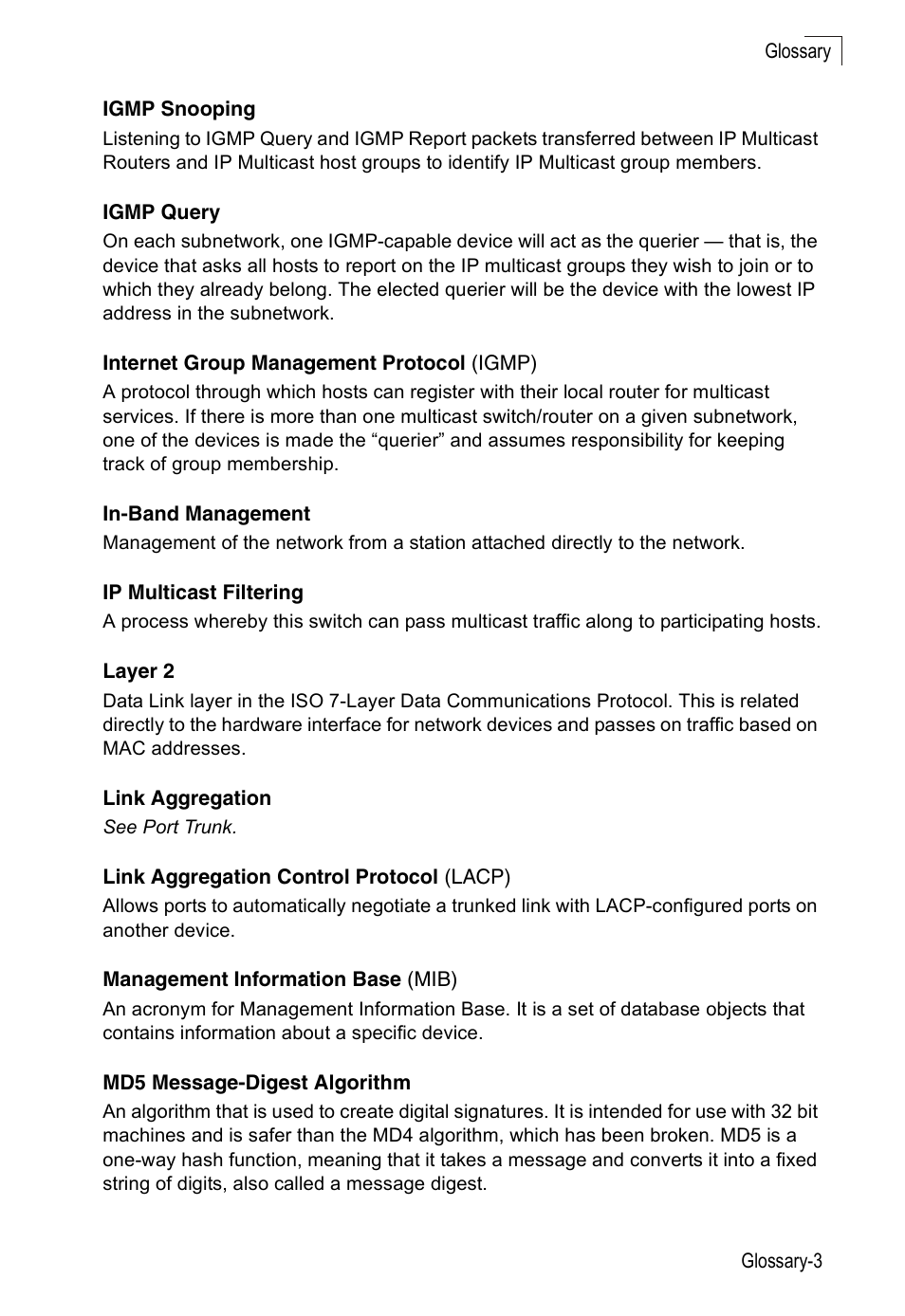 Accton Technology Edge-corE Fast Ethernet Switch ES3528M-SFP User Manual | Page 633 / 644